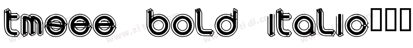 TmsEe Bold Italic字体转换